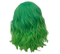 DolceTiger Perruque Vert Cosplay Perruque Courte Bouclés Bob Cheveux Vague Style Femmes Mode Cheveux Quotidienne