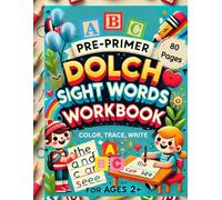 Dolch Pre-Primer Sight Words Tracing Activity Book: Fun & Engaging Learning for Early Readers!
