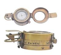 DOLCHI Heritage Navigator Boussole de navigation vintage en laiton 6,3 cm