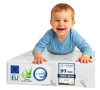 DOLCI SOGNI Matelas Bebe 60x120 cm, Épaisseur 10 cm, Matelas Lit Parapluie, Housse en Aloe Vera Déhoussable et Lavable, Oeko-TEX® et CertiPUR™, Matelas Lit Bebe