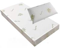 DOLCI SOGNI Matelas Bebe 64x124 cm pour Lit Bebe avec Oreiller, Épaisseur 16 cm, Oeko-TEX® Matelas pour Lit Parapluie 65x125 - Doublure à l'Aloe Vera, Amovible et Lavable, Anti Acarien