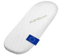 DOLCI SOGNI Matelas universel pour lit de bébé, 72 x 32 cm, épaisseur 4 cm, CertiPUR™, matière respirante, 100 % fabriqué en Italie, housse en fibre de bambou