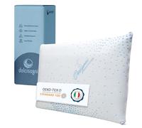 DOLCI SOGNI Oreiller Mémoire de Forme 72x42x12/13 cm - Coussin Mémoire de Forme Lit Adulte avec Housse Lavable Traitée à l’Oxygène - Certifié Oeko-TEX - 100% Fabriqué en Italie