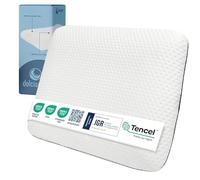 DOLCI SOGNI - Oreiller Memoire Forme Ergonomique 60x40x10 avec Fibre Tencel - Oreiller Doux et Respirant pour Le Cou, Le Dos et Les Épaules - Support Cervical et Confort Durable - Certifié Oeko-TEX