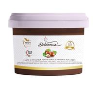 Dolcincasa.com Pâte de Noisette lisse pour Glaces et Pâtisseries Sans Gluten Sans Sucre Ajouté 200g
