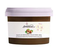 Dolcincasa-com Pâte de Noisettes 100% Pure Crème à Tartiner pour Glaces, Gâteaux, Pâtisseries et Sucreries Décorations Garnitures Sans Gluten Sans Epaississants 1 Kilogrammes