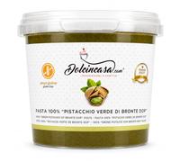 Dolcincasa.com Pâte de Pistache Tartinable Idéale pour un usage domestique ou professionnel Parfaite pour la crème glacée, les desserts, l'assaisonnement de la crème pâtissière Sans Gluten 500gr