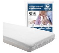 DolciSogni Matelas Bébé 60x120 cm avec Protège-Matelas Imperméable (2 Pièces) - Housse Aloe Vera - Matelas et Protège-Matelas Respirants et Lavables - Certifié Oekotex - Fabriqué en Europe