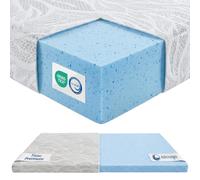 DOLCISOGNI Surmatelas 180x200 Mémoire de Forme Gel Rafraîchissant | H2/H3 sur Matelas avec Revêtement Silver Yarn Antibactérien | Surmatelas Rafraichissant | 7cm Hauteur