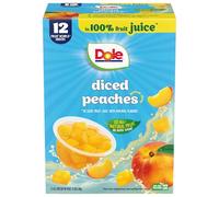Dole Diced Peaches, 4 Ounce (Pack of 12)