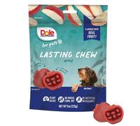 Dole Lot de 10 friandises pour Chien saveur Pomme 237 ML - Fruits véritables - sans blé, maïs, soja, arômes artificiels, colorants ou conservateurs