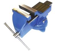 Dolex Étau d'établi TEMBO100 – Base tournante 360° avec enclumette – Ouverture 155 mm