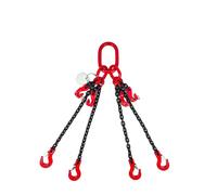 Dolezych Elingue chaîne à 4 brins avec Crochets à linguete / 4 Crochet de raccourcissement, Longueur = 4 m