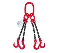 Dolezych Elingue chaîne à 4 brins avec Crochets à linguete, Longueur = 4 m