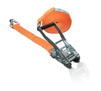 Dolezych Sangle d'amarrage DIN EN 12195-2 L. 6 m l. 50 mm avec rochet + crochets pointu L Quantité:1