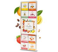 Dolfin Assortiment de Chocolat "Panaché" - 24 Carrés de Chocolat - 12 Saveurs - Gourmet Friandises - Idée Cadeau pour Anniversaire, Fêtes, Saint-Valentin, Fêtes de Fin d'Année
