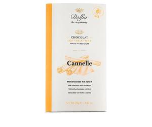 Dolfin Vollmilchschokolade, mit Zimt aus Ceylon 70g Tafel