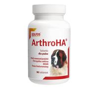 DOLFOS Arthro HA - avec acide hyaluronique pour les articulations de votre chien - 90 comprimés