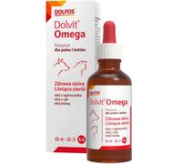 DOLFOS Dolvit Omega : acides oméga à utiliser en cas de perte excessive de poils chez les chiens et les chats, 50 ml