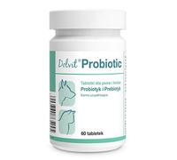 DOLFOS Dolvit Probiotic 60 comprimés Probiotique et Prébiotique pour Chien/Chat Préparation pour le fonctionnement normal du tractus gastro-intestinal, restauration de la flore intestinale naturelle