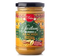 Dolgam I Siciliani Burro di Arachidi Crunchy Beurre d'arachide croustillant Spécialités siciliennes Bocal en verre de 300 g Tartant Beurre d'arachide croustillant Sans gluten