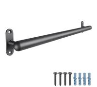 Dolibest 117cm Main Courante pour Escalier, Rampe d’escalier en Métal 3.3cm Tuyau Rond Barre de Poignée Sécurité Murale Barres d'appui pour Jeunes/Enfants/Personnes Handicapées, Intérieure/Extérieure