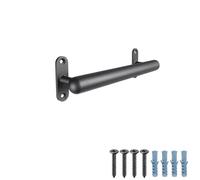 Dolibest 41cm Main Courante pour Escalier, Rampe d’escalier en Métal 3.3 cm Tuyau Rond Barre de Poignée Sécurité Murale Barres d'appui pour Jeunes/Enfants/Personnes Handicapées, Intérieure/Extérieure