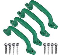 Dolibest 4pcs Poignées de Sécurité, 18cm Solides Poignées de Main pour Grimper sur Le Cadre de Jeu/la Balançoire/Maison de Jeu/Les Barres de Singe d'intérieur/d'extérieur et Les Accessoires, Vert