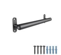 Dolibest 66cm Main Courante pour Escalier, Rampe d’escalier en Métal 3.3 cm Tuyau Rond Barre de Poignée Sécurité Murale Barres d'appui pour Jeunes/Enfants/Personnes Handicapées, Intérieure/Extérieure