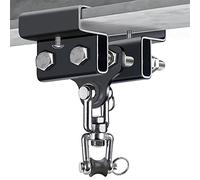 Dolibest 9.4-17cm Sac de Boxe à Suspendre Ensemble de Supports de Fixation pour Poutre de Pince Double Crochet Pivotant pour l'entraînement de Boxe Muay Thai en Intérieur/Extérieur, Jusqu'à 900lbs