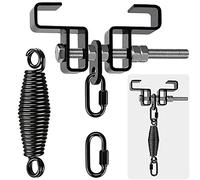 Dolibest 9.4-17cm Sac de Boxe à Suspendre Ensemble de Supports de Fixation pour Poutre de Pince Unique 5mm Ressort pour l'entraînement de Boxe Muay Thai en Intérieur/Extérieur, Jusqu'à 900lbs