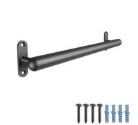 Dolibest 91cm Main Courante pour Escalier, Rampe d’escalier en Métal 3.3 cm Tuyau Rond Barre de Poignée Sécurité Murale Barres d'appui pour Jeunes/Enfants/Personnes Handicapées, Intérieure/Extérieure