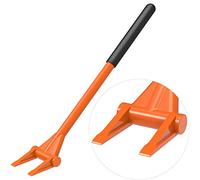 Dolibest Pied de Biche, 70cm Barre de Levier Barre de Démolition en Acier Manche en Acier pour la Rénovation et la Construction avec Manche Droit Ergonomique Souple