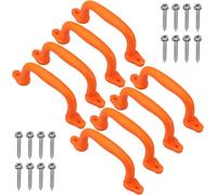 Dolibest Poignée Escalade 8Poignee Aire Jeux Barre Plafond Balançoire Rouge