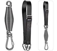 Dolibest Sangle Cintre de Sac de Frappe, Sac Lourd 55-100cm Corde de Suspension Réglable Mousqueton Pivotant Ressort à 360 ° pour la Salle de Sport à Domicile Boxe Sac de Sable Exercices, 350lbs/Noir