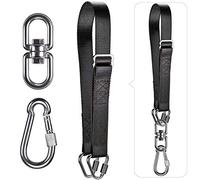 Dolibest Sangle Cintre de Sac de Frappe, Sac Lourd 55-100cm Corde de Suspension Réglable Mousqueton Pivotant à 360 ° pour la Salle de Sport à Domicile Boxe Sac de Sable Exercices, 1000lbs/Noir