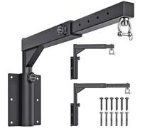 Dolibest Support mural pour sac de frappe, cadre de sac de boxe, support de sac de boxe, support pliable à 360°, crochet pivotant à 360°, longueur réglable de 44 à 64 cm et hauteur de 33 à 45 cm pour