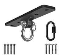 Dolibest Suspension Le Hamac Suspendre la Balançoire Ensemble de Support Mousqueton pour Aire de Jeux Intérieur Extérieur Chaise Yoga Corde Sacs de Frappe, Jusqu'à 600lbs