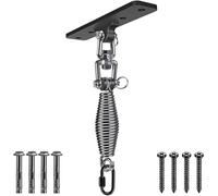 Dolibest Suspension Le Hamac Suspendre la Balançoire Ensemble de Support Pivotant 4.5mm Ressort Mousqueton pour Aire de Jeux Intérieur Extérieur Chaise Yoga Corde Sacs de Frappe, Jusqu'à 600lbs