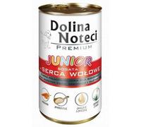 DOLINA NOTECI Premium Junior - riche en cœurs de bœuf pour chiots et jeunes chiens de moyennes et grandes races - 400 g