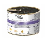 DOLINA NOTECI Premium Junior - Riche en foie de lapin avec langue de cerf pour chiots et jeunes chiens de petites races - 185g