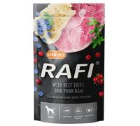 Rafi Nourriture humide pour chiens estomacs de boeuf avec jambon en sachet de 500 g