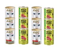 Dolina Noteci Rafi Cat Boeuf en sauce6x 415g+WILD FARM Premium Grain Free Beef and Tuna 6x400g - nourriture pour chat sans céréales -3%