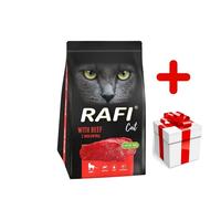 DOLINA NOTECI Rafi Cat nourriture sèche pour chat au bœuf 1,5 kg+Surprise