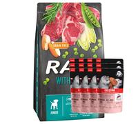 Dolina Noteci Rafi Junior Croquettes pour chiens à l'agneau 10kg+ PetRepublic JUNIOR 12x100g