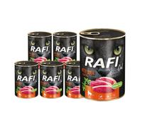 DOLINA NOTECI RAFI - Nourriture humide avec du canard pour les chats adultes - 12x400 g