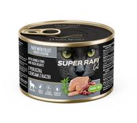 DOLINA NOTECI Super Rafi Cat P&F z perliczką iDOLINA NOTECI Super Rafi Cat P&F aux cœurs de pintade et de canard pour chats stérilisés 185 g sercami z kaczki dla kotów sterylizowanych 185g