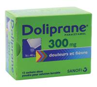 Doliprane 300mg Paracétamol Douleurs Et Fièvre Poudre Pour Solution Buvable 12 Sachets-Dose