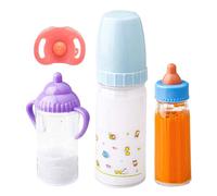 Doll Baby Bottle - Faites semblant de jouer à l'infirmière | Disparition - et bouteilles de jus - Jouet d'alimentation pour poupée avec tétine pour garçons et filles 3+