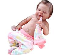 Doll Boy : 21 Pouces réaliste Nouveau-né Doux Fait à la Main en Silicone lesté poupées bébé Qui semblent réelles, Vraies poupées de bébé Nouveau-né réalistes pour Enfants garçon Fille âge 3 Ans et pl